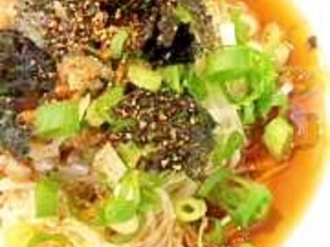 納豆サラダそうめん